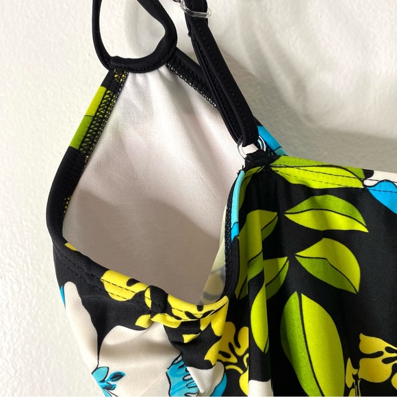 Hula Honey Black Floral Tankini NWT - Picture 6 of 6